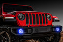 Oracle Jeep Wrangler JL/Gladiator JT LED Surface Mount Fog Light Halo Kit - ColorSHIFT-3