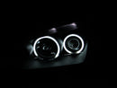 ANZO 2005-2007 Ford Focus Projector Headlights w/ Halo Black-3