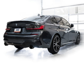 AWE Tuning 19-23 BMW 330i / 21-23 BMW 430i Base G2X Track Edition Axle-Back Exhaust - Diamond Black - 0