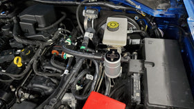 J&L 2021.5-2022 Ford Bronco 2.3L EcoBoost Oil Separator 3.0 Passenger Side - Clear Anodized - 0