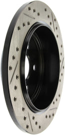 StopTech 03-09 Chrysler PTCruiser Tur / 03-05 Dodge Neon SRT-4 Rear Right Slotted & Drilled Rotor-5