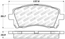 StopTech Performance 02-03 WRX Front Brake Pads-1