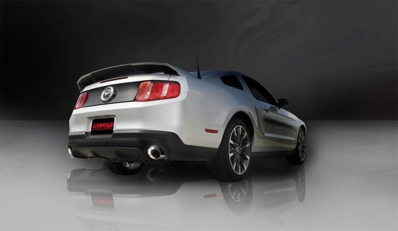 Corsa 2011-2014 Ford Mustang GT/Boss 302 5.0L V8 Polished Xtreme Axle-Back Exhaust - 0