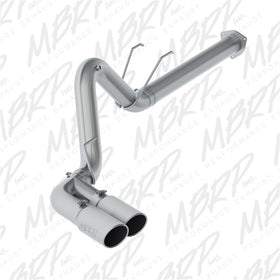MBRP 17-19 Ford F-250/350/450 6.7L 4in Filter Back Single Side Dual Exit T409 Exhaust System - 0