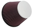 K&N Round Tapered Universal Air Filter 6in Flange ID x 7.5in Base OD x 4.5in Top OD x 6in H-1