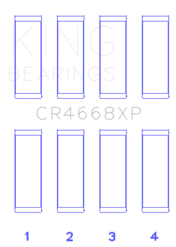 King 08-09 Chrysler Caliber SRT4/Mitsubishi/Hyundai/Kia World Engine Connecting Rod Bearing Set