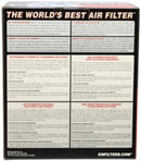 K&N Filter Universal Rubber Filter 2 1/2 inch Flange 6 inch Base 5 inch Top 5 1/2 inch Height-4