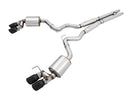 AWE Tuning 2018+ Ford Mustang GT (S550) Cat-Back Exhaust - Touring Edition (Quad Diamond Black Tips)-1
