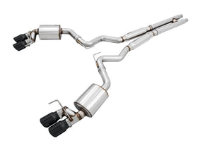 AWE Tuning 2018+ Ford Mustang GT (S550) Cat-Back Exhaust - Touring Edition (Quad Diamond Black Tips)
