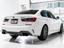 AWE Tuning 2019+ BMW M340i (G20) Non-Resonated Touring Edition Exhaust - Quad Diamond Black Tips-2
