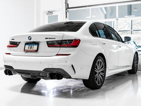 AWE Tuning 2019+ BMW M340i (G20) Non-Resonated Touring Edition Exhaust - Quad Diamond Black Tips - 0