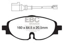 EBC 14+ Audi A3 1.8 Turbo Ultimax2 Front Brake Pads-1