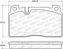StopTech 07-15 Audi Q7 Street Performance Front Brake Pads-1