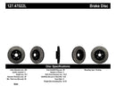 StopTech 05-10 Subaru Impreza WRX/STi Slotted & Drilled Left Front Rotor-1