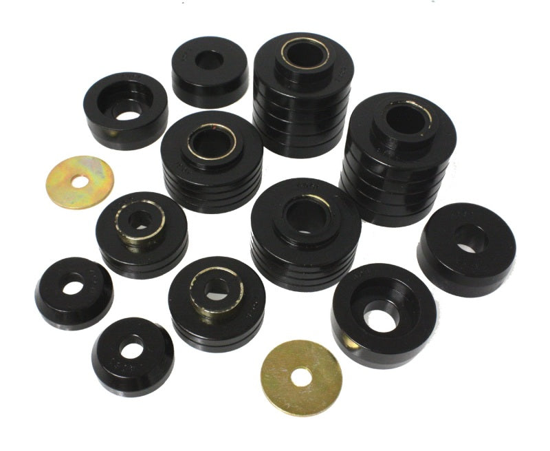 Energy Suspension 80-98 Ford F250/F350 / 80-92 Ford F100/F150 / 85-98 Ford F450 Black Body Mount Set - 0