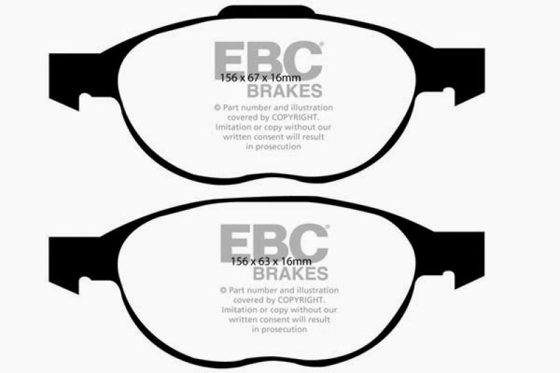 EBC 12+ Ford C-Max 2.0 Hybrid Greenstuff Front Brake Pads - 0