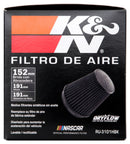 K&N Universal Rubber Filter Round Tapered 6in Flange ID x 7.5in Base OD x 5.25in Top OD x 8in Height-4