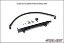 AMS Performance 08-15 Mitsubishi EVO X CNC Machined Aluminum Fuel Rail w/Pulsation Dampener - Black-1