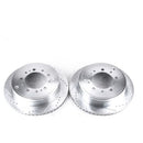 Power Stop 13-21 Toyota Land Cruiser Rear Evolution Drilled & Slotted Rotors - Pair-1