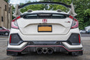 Rally Armor 17-22 Honda Civic Type R Black UR Mud Flap w/White Logo-2