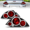 ANZO 2000-2005 Mitsubishi Eclipse Taillights Black-1