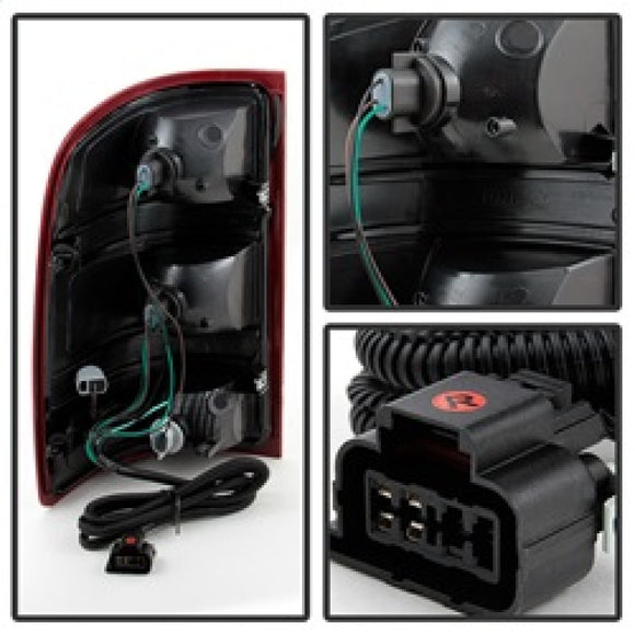 xTune GMC Sierra 2007-2013 OEM Style Tail Light Red Smoked ALT-JH-GS07-OE-RSM