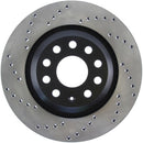 StopTech 09-13 VW CC 3.6L VR6 / 08-09 & 12 Golf R/Golf R32 Drilled Right Rear Rotor-1