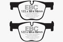 EBC 12+ BMW 335 3.0 Turbo (F30) Redstuff Rear Brake Pads-1