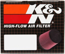 Load image into Gallery viewer, K&amp;N Filter Universal Rubber Filter 3 1/2 inch Flange 5 inch Base 3 1/2 inch Top 4 inch Height