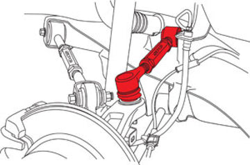 SPC Performance 03-07 Honda Accord/04-08 Acura TSX Rear EZ Arm XR Adjustable Control Arm - 0