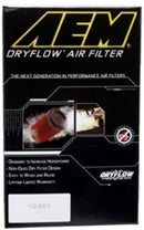 AEM DryFlow Air Filter - Round 2.75in ID x 6.25in OD x 8.25in H fits 2007-2014 Ford/Volvo-4