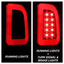 Spyder 97-03 Ford F150 Stylsd. F250 V3 Lght Bar LED Tail Lights - Blk Smk ALT-YD-FF15097V3-LBLED-BSM-1