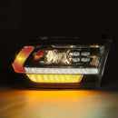 AlphaRex 09-18 Dodge Ram 1500HD PRO-Series Proj Headlight Plnk Style Blk w/Chrm Acc w/Seq Signal/DRL-3