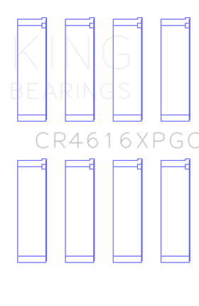 King Engine Bearings Subaru FA20/Toyota 4U-GSE Tri-Metal Connecting Rod Bearing Set - Size +.25mm