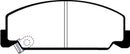EBC 84-85 Honda Accord Sedan 1.8 Greenstuff Front Brake Pads-7