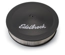 Edelbrock Air Cleaner Pro-Flo Series Round Steel Top Paper Element 14In Dia X 3 75In Dropped Base-1