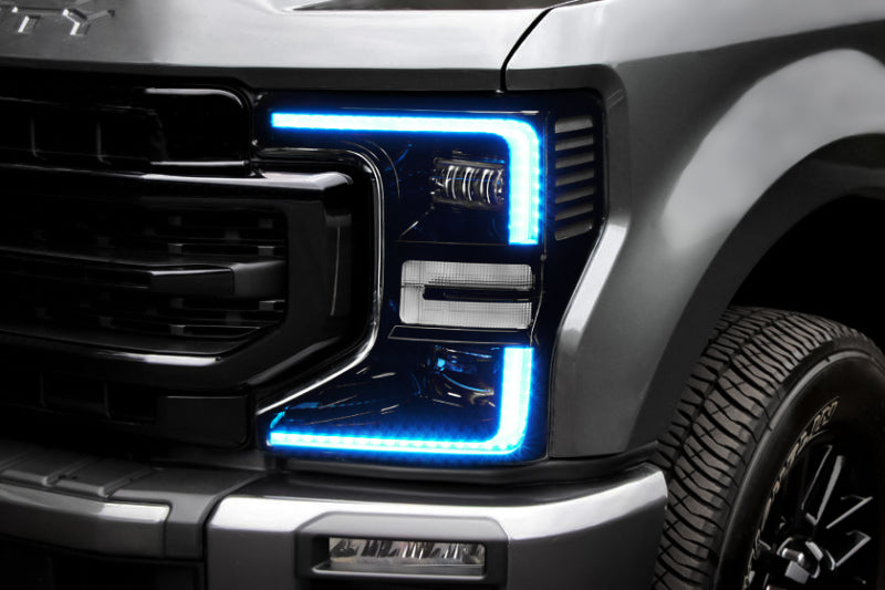 Oracle 20-22 Ford F-250/350 Super Duty Dynamic ColorSHIFT Headlight DRL Upgrade Kit w/Switchback - 0