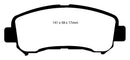 EBC 14+ Nissan Juke 1.6 Turbo Nismo RS Redstuff Front Brake Pads-1