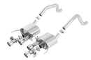 Borla 15 Chevy Corvette C7 ZO6 6.2L w/o AFM w/ NPP ATAK Quad RD RL AC Tips Center Rear Exit Exhaust-2