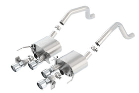 Borla 15 Chevy Corvette C7 ZO6 6.2L w/o AFM w/ NPP ATAK Quad RD RL AC Tips Center Rear Exit Exhaust - 0
