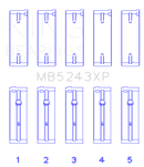King Engine Bearings Nissan SR20DE/DET (2.0L) Performance Main Bearing Set - Size STD-1