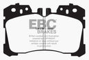 EBC 07+ Lexus LS460 4.6 Redstuff Front Brake Pads-1
