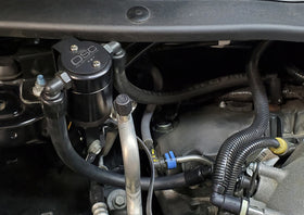 J&L 13-19 Ford Explorer Sport EcoBoost V6 Passenger Side Oil Separator 3.0 - Black Anodized - 0