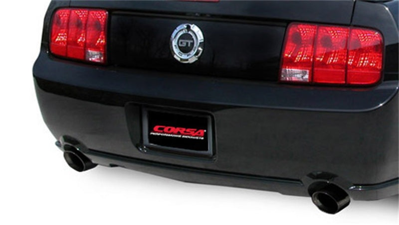 Corsa 2005-2010 Ford Mustang Shelby GT500 5.4L V8 Black Sport Axle-Back Exhaust - 0