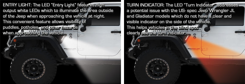 Oracle Sidetrack LED System For Jeep Wrangler JK - 0