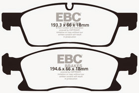 EBC 11+ Dodge Durango 3.6 Greenstuff Front Brake Pads - 0