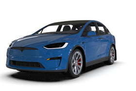 Rally Armor 22-26 Tesla Model X Black UR Mud Flap - Metallic Black Logo - 0
