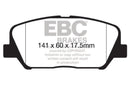 EBC 12-15 Hyundai Veloster 1.6 Turbo Greenstuff Front Brake Pads-1
