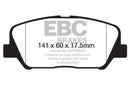 EBC 12-15 Hyundai Veloster 1.6 Turbo Yellowstuff Front Brake Pads-1