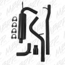 MBRP 12 Jeep Wrangler/ Rubicon 3.6L Cat Back Single Rear Exit Black Exhaust-3